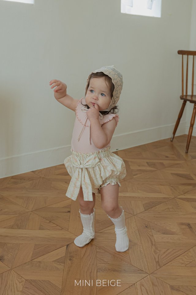 The Beige - Korean Baby Fashion - #babyoninstagram - Ribbon Frill Bloomers - 9