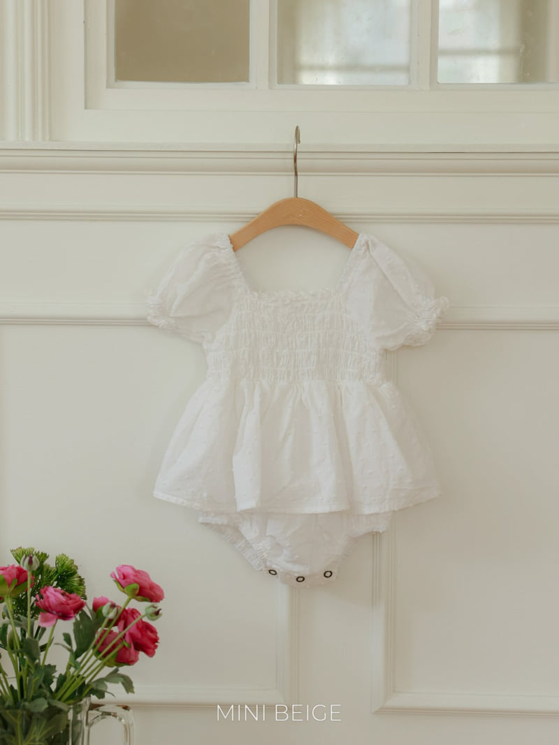 The Beige - Korean Baby Fashion - #babyoninstagram - Shirred Skirt Suit - 11