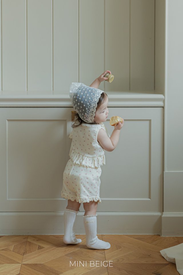 The Beige - Korean Baby Fashion - #babyoninstagram - Sleeveless Open Blouse Set - 7