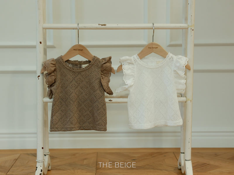 The Beige - Korean Baby Fashion - #babyootd - Lace Wing Tee