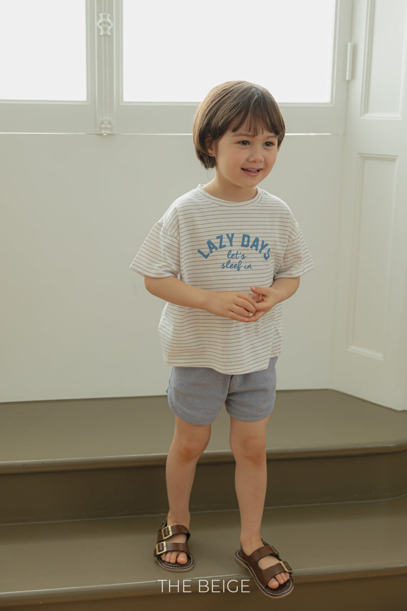 The Beige - Korean Baby Fashion - #babyootd - Stripe Short Sleeve Tee - 12