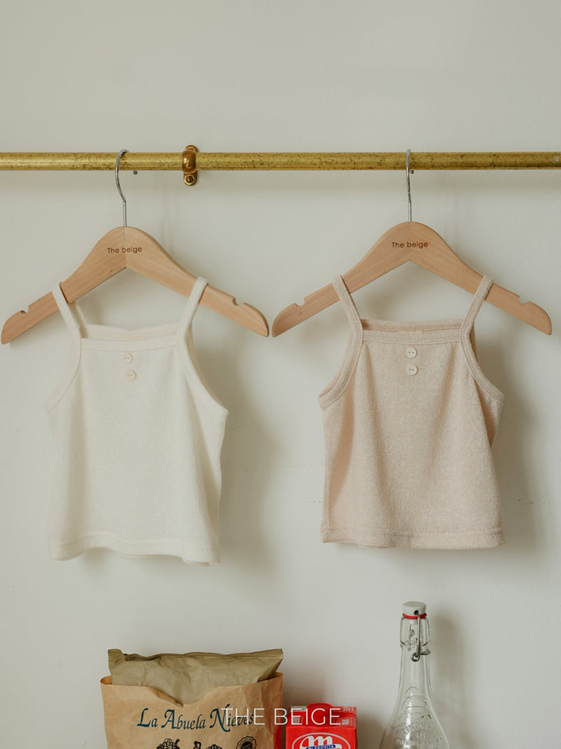 The Beige - Korean Baby Fashion - #babyootd - Knit String Sleeveless