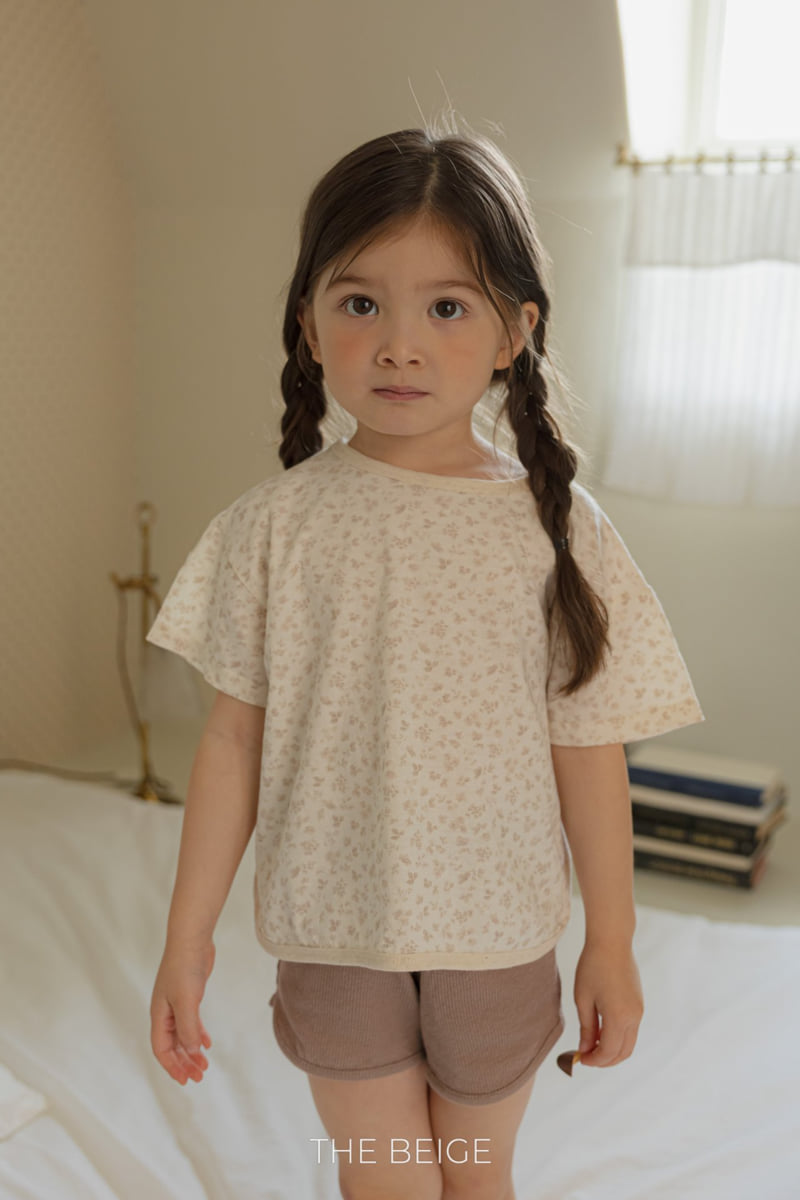The Beige - Korean Baby Fashion - #babyootd - Flower Print Tee - 9