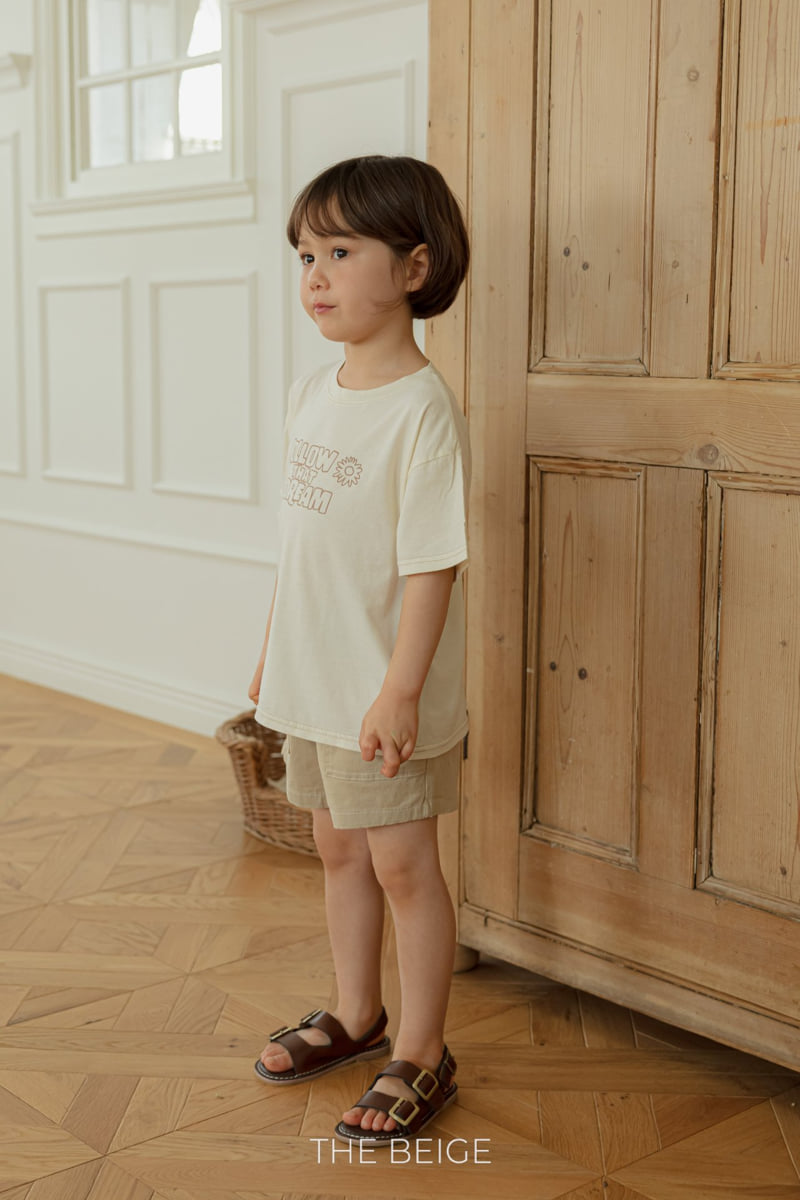 The Beige - Korean Baby Fashion - #babyootd - Solid Short Sleeved Tee - 7