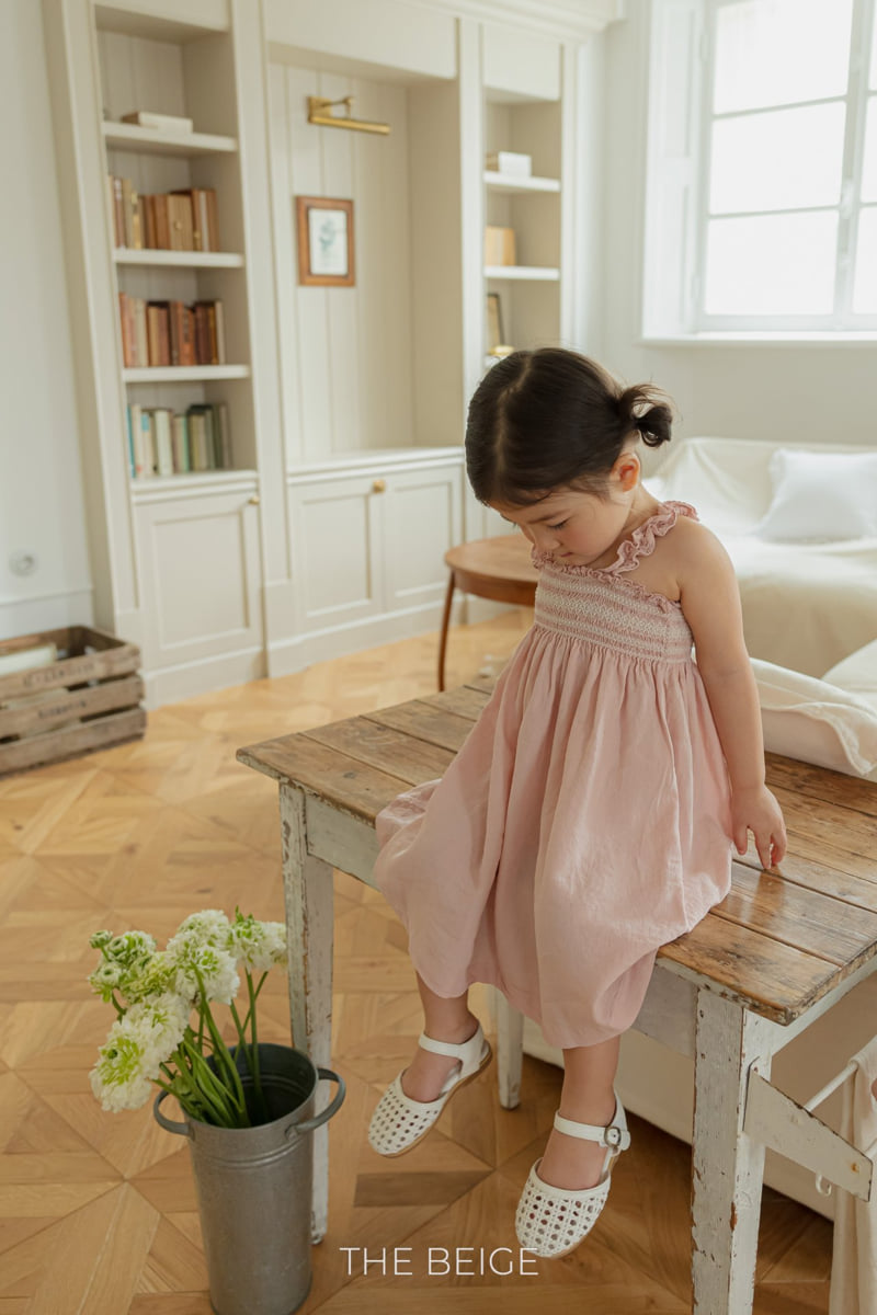 The Beige - Korean Baby Fashion - #babyootd - Shirred Frill One-piece - 6
