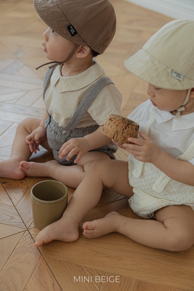 The Beige - Korean Baby Fashion - #babyootd - Overalls Jacquard Bloomers - 11