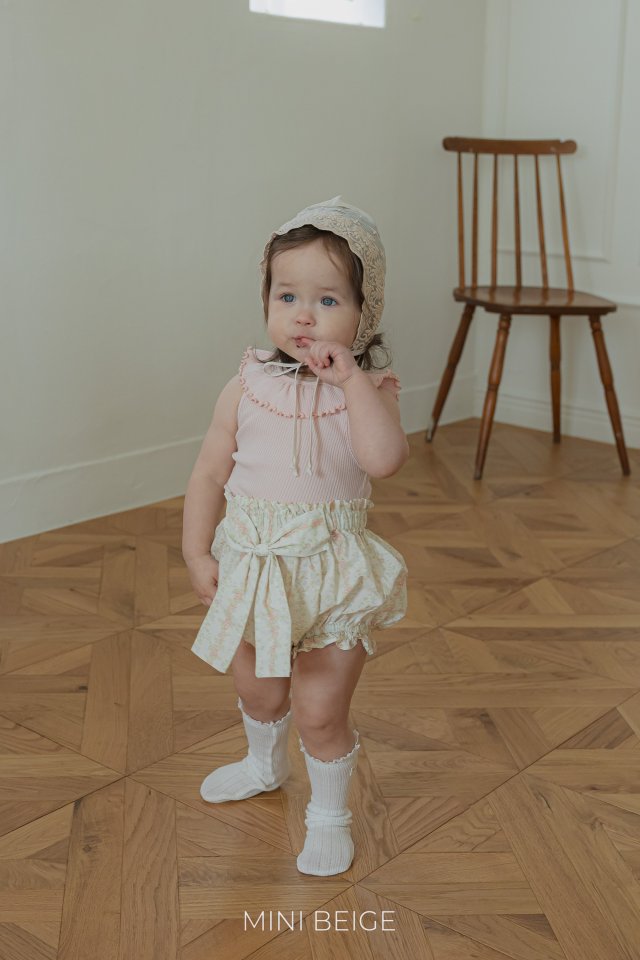 The Beige - Korean Baby Fashion - #babyootd - Ribbon Frill Bloomers - 10