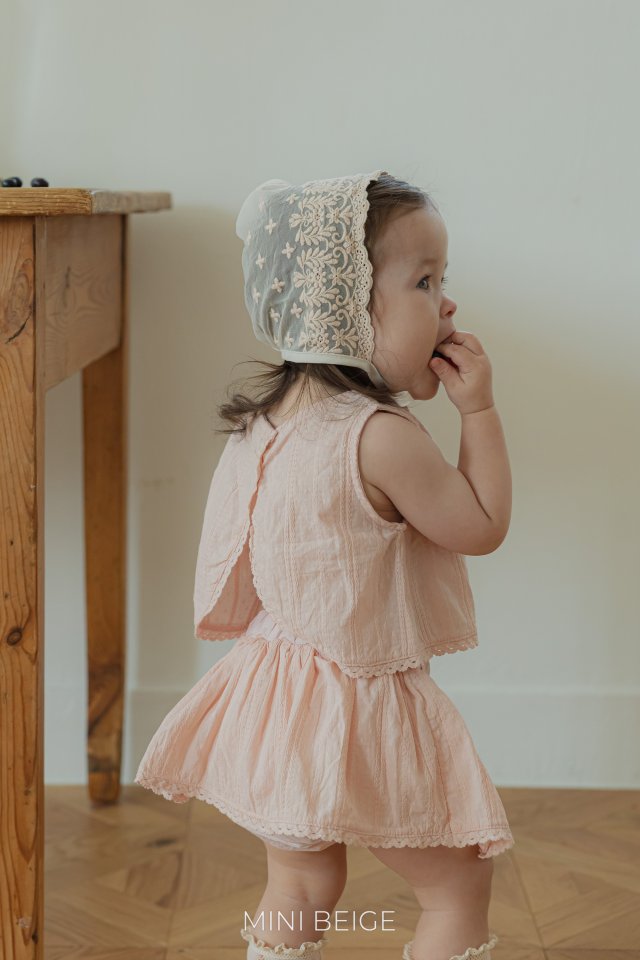 The Beige - Korean Baby Fashion - #babyootd - Lace Wrap Blouse - 6