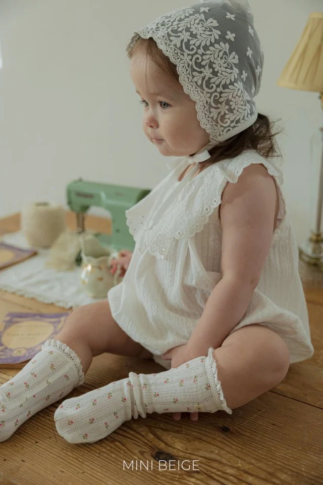 The Beige - Korean Baby Fashion - #babyootd - 25 Lace Sleeveless Suit - 10