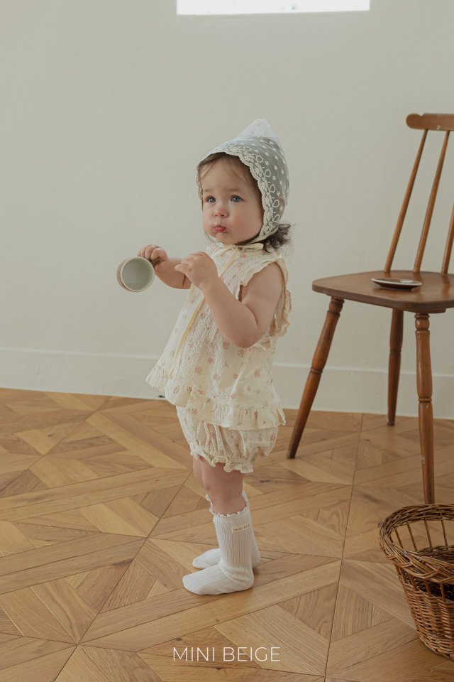 The Beige - Korean Baby Fashion - #babyootd - 25 Frill Open Blouse Set - 7