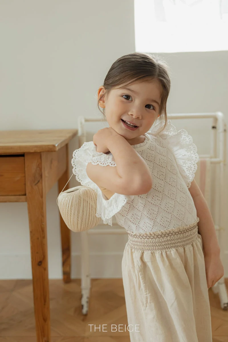 The Beige - Korean Baby Fashion - #babyoutfit - Lace Wing Tee - 3