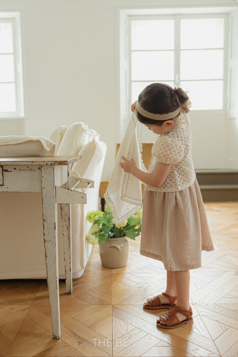 The Beige - Korean Baby Fashion - #babyootd - Puff Short Sleeved Cardigan - 4