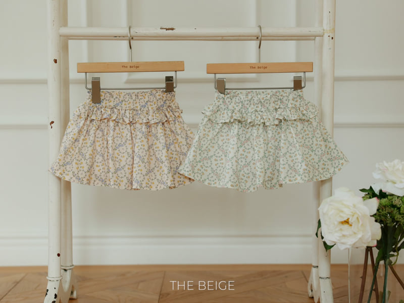 The Beige - Korean Baby Fashion - #babyoutfit - Frill Flower Skirt