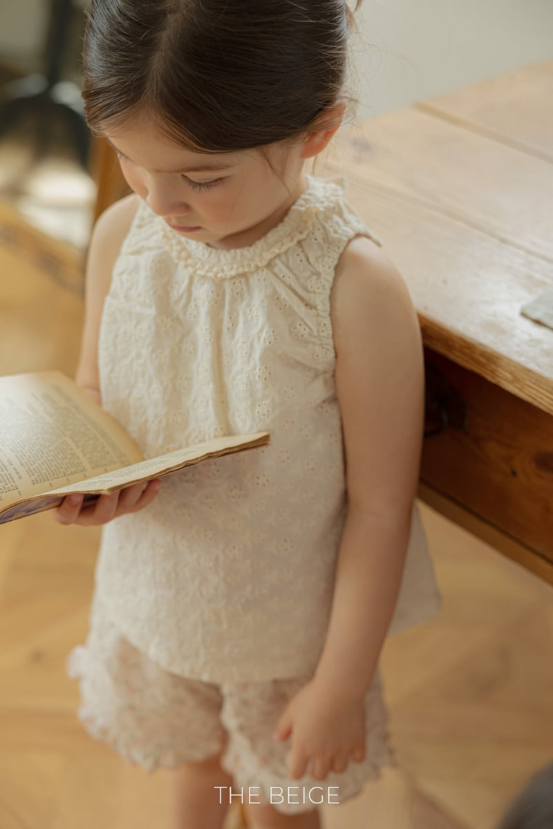 The Beige - Korean Baby Fashion - #babyoutfit - Ribbon Sleeveless Blouse - 10