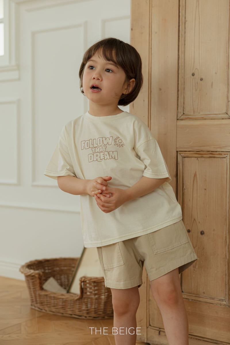 The Beige - Korean Baby Fashion - #babyoutfit - Solid Short Sleeved Tee - 8