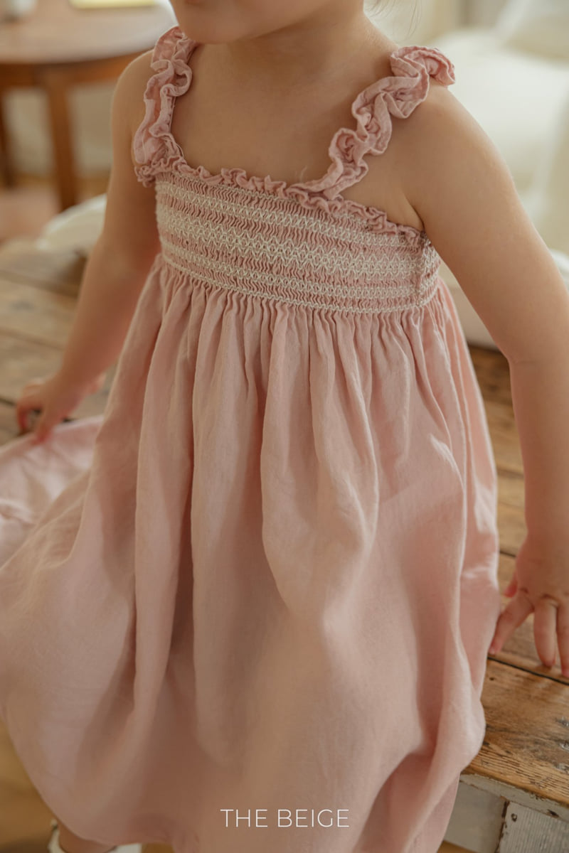 The Beige - Korean Baby Fashion - #babyoutfit - Shirred Frill One-piece - 7