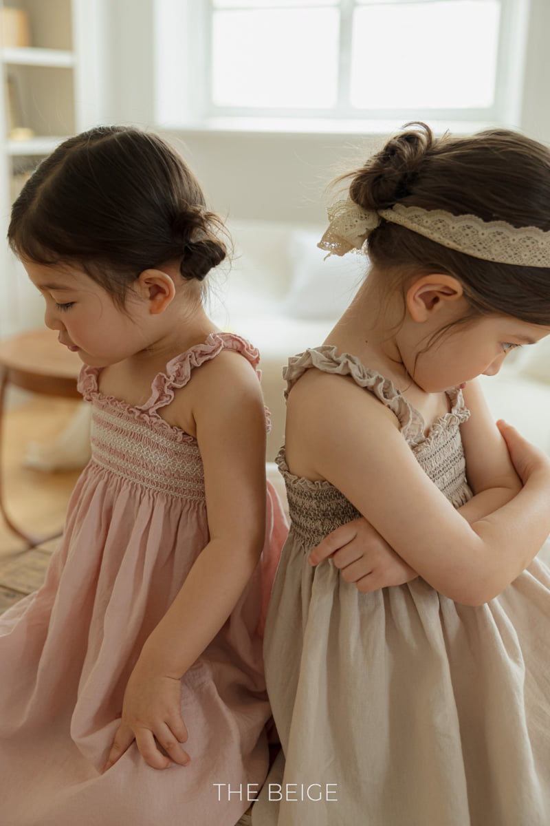 The Beige - Korean Baby Fashion - #babyoutfit - Shirred Frill One-piece - 8