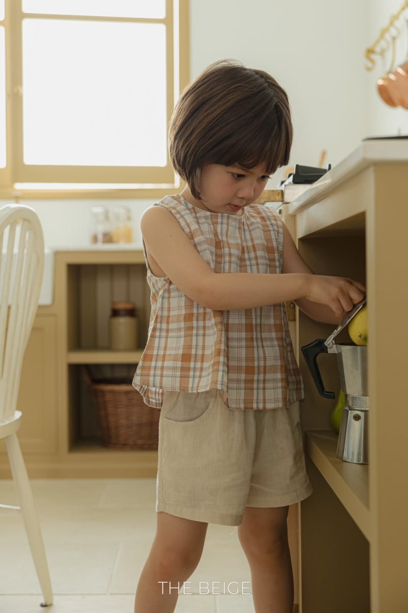 The Beige - Korean Baby Fashion - #babyoutfit - Linen Shorts - 6