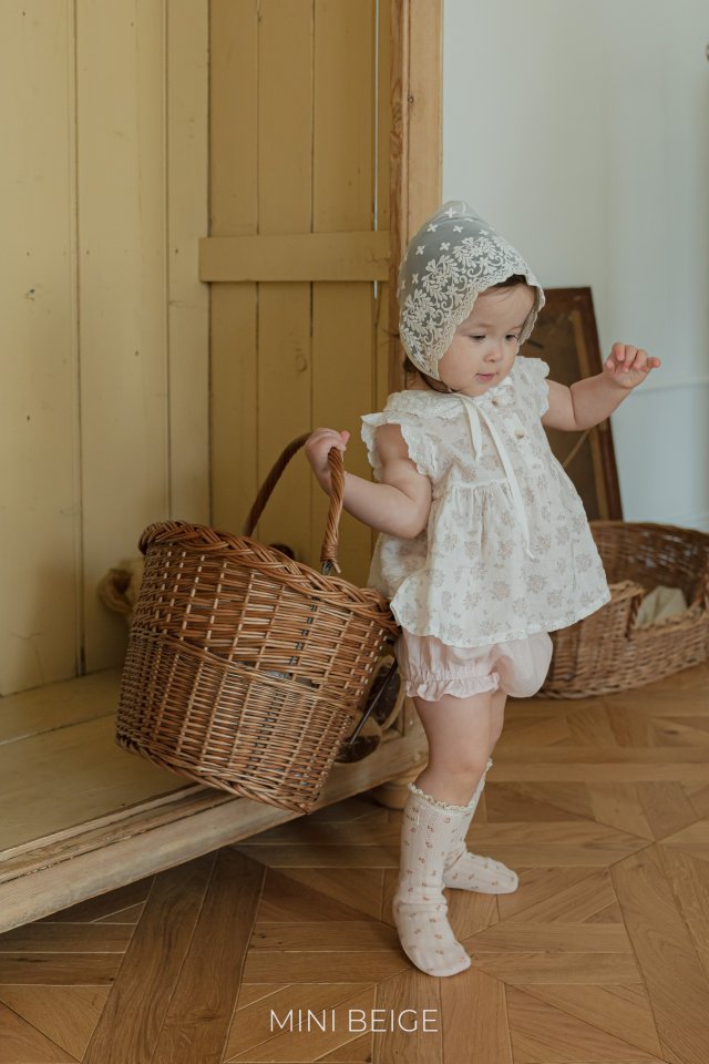 The Beige - Korean Baby Fashion - #babyoutfit - Plain Frill Bloomers
