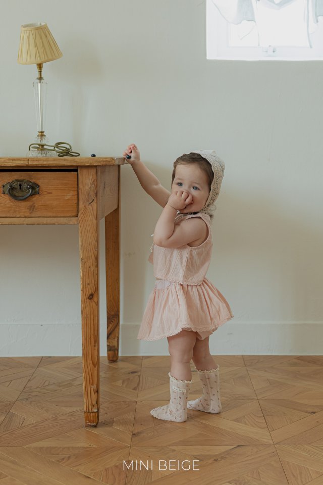 The Beige - Korean Baby Fashion - #babyoutfit - Lace Wrap Blouse - 7