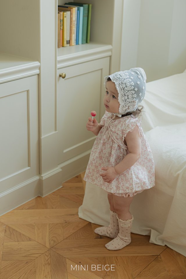 The Beige - Korean Baby Fashion - #babyoutfit - Flower Ribbon Blouse - 6