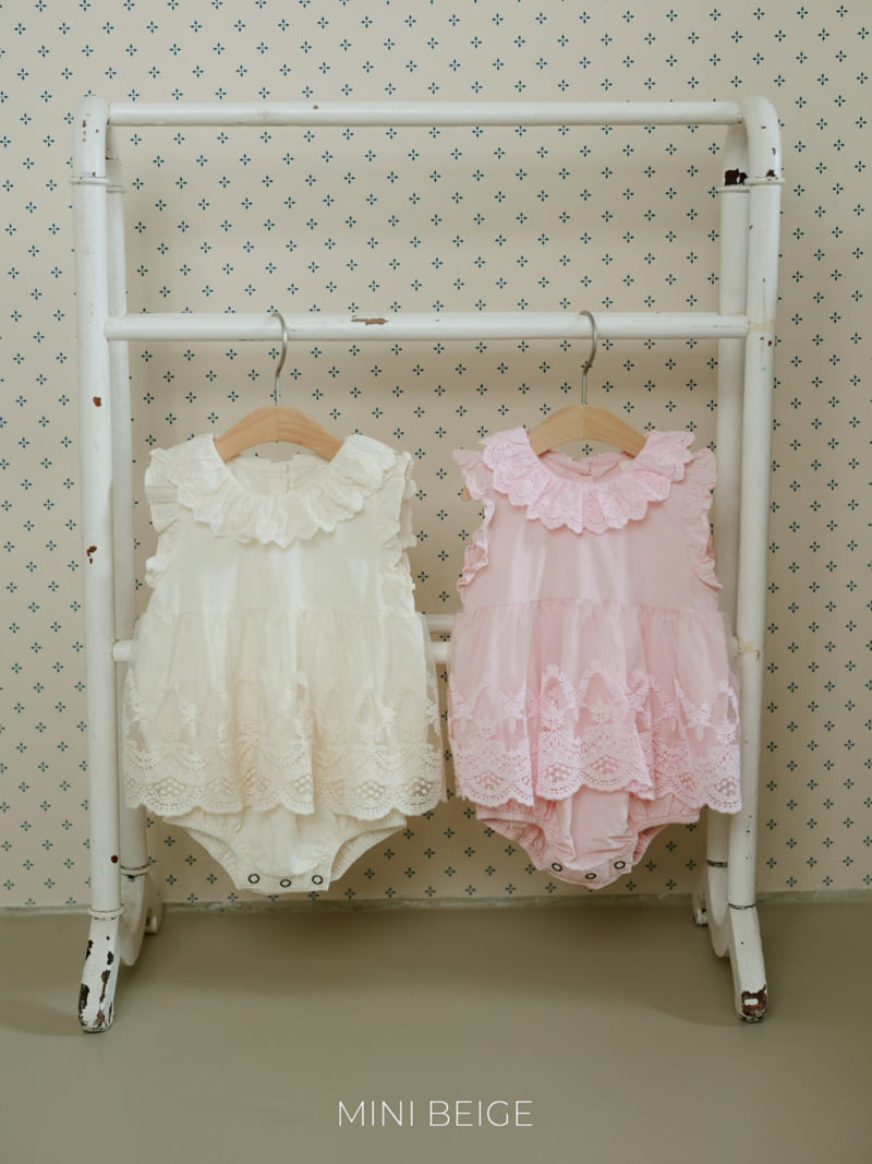 The Beige - Korean Baby Fashion - #babyoutfit - Lace Skirt Suit - 12