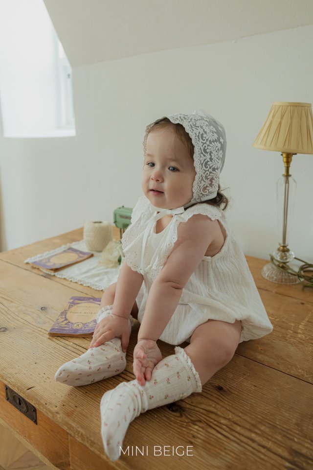 The Beige - Korean Baby Fashion - #babyoutfit - 25 Lace Sleeveless Suit - 11