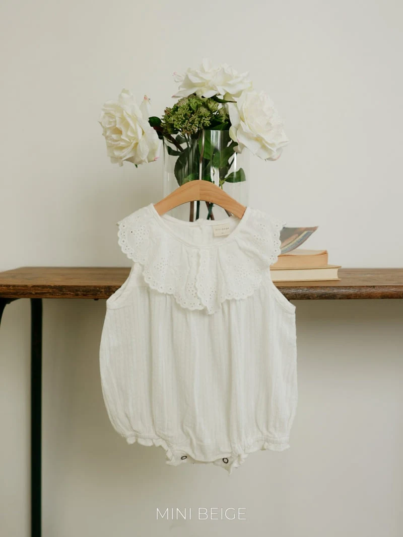 The Beige - Korean Baby Fashion - #babyoutfit - 25 Lace Sleeveless Suit - 12