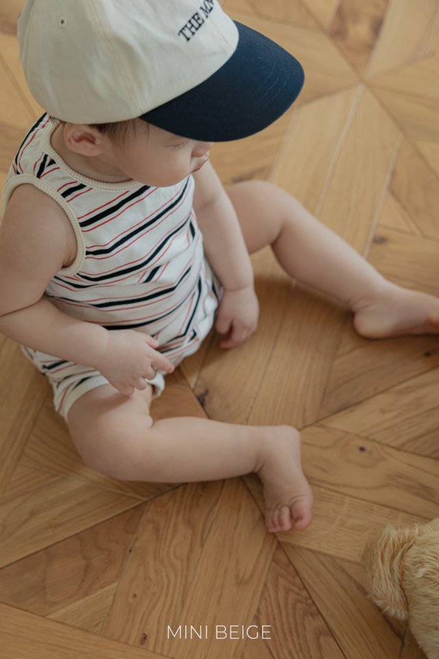 The Beige - Korean Baby Fashion - #babyoutfit - Stripe Sleeveless Set - 10