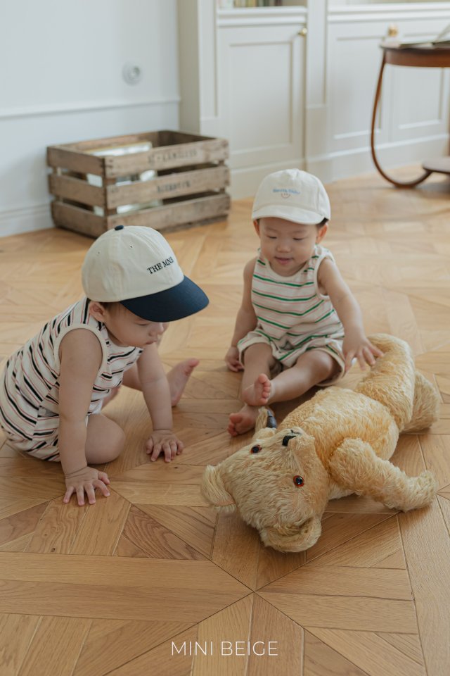 The Beige - Korean Baby Fashion - #babyoutfit - Stripe Sleeveless Set - 11