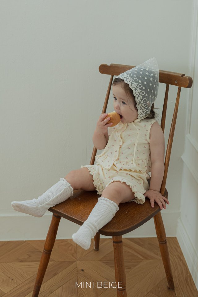 The Beige - Korean Baby Fashion - #babyoutfit - Sleeveless Open Blouse Set - 10