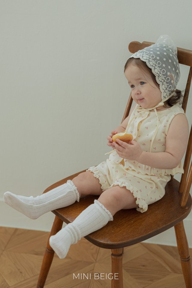 The Beige - Korean Baby Fashion - #babyoutfit - Sleeveless Open Blouse Set - 9