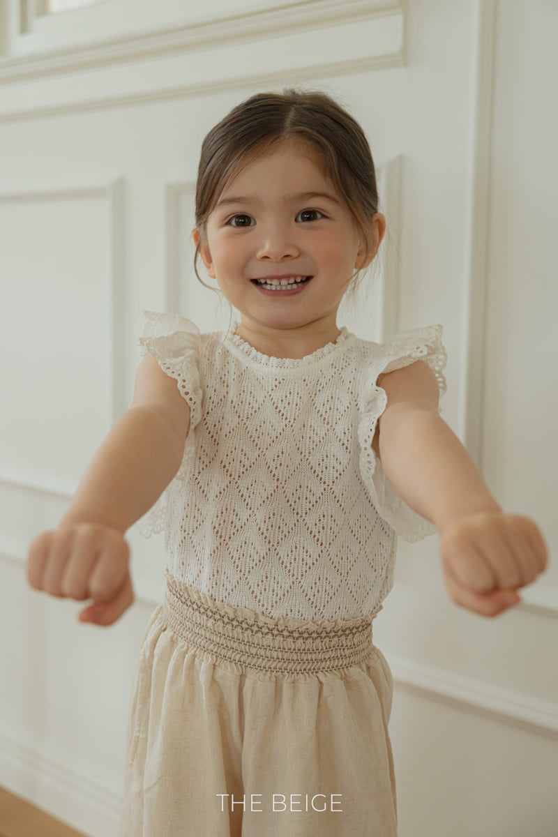 The Beige - Korean Baby Fashion - #babyoutfit - Lace Wing Tee - 4