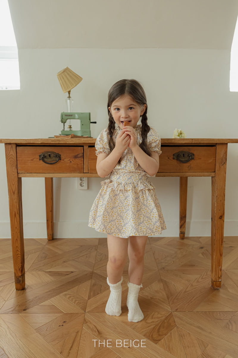 The Beige - Korean Baby Fashion - #babywear - Frill Flower Skirt - 3