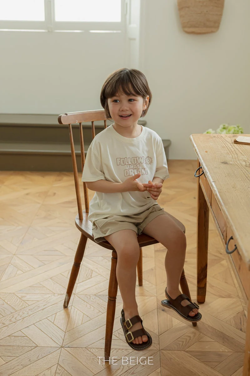 The Beige - Korean Baby Fashion - #babywear - Solid Short Sleeved Tee - 10