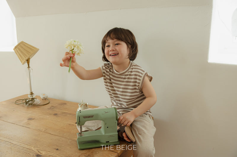 The Beige - Korean Baby Fashion - #babywear - Stripe Sleeveless - 6