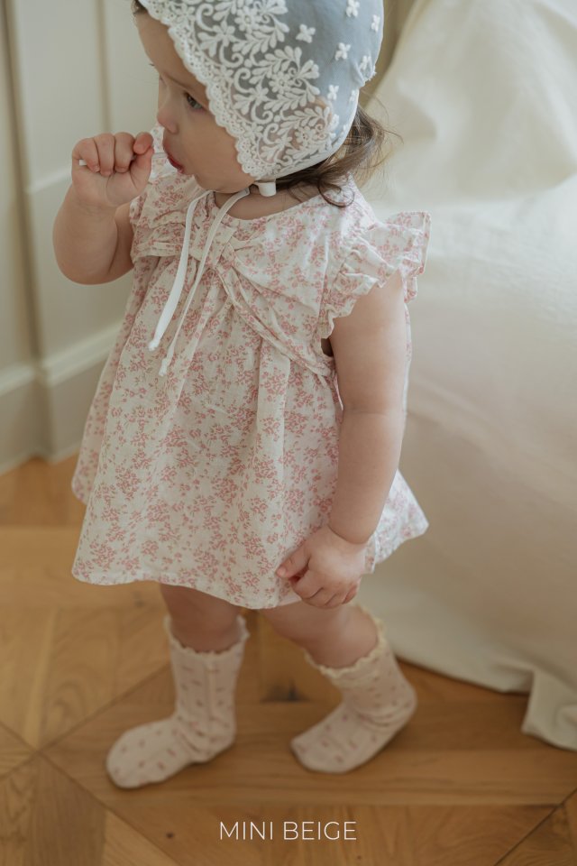 The Beige - Korean Baby Fashion - #babywear - Flower Ribbon Blouse - 7