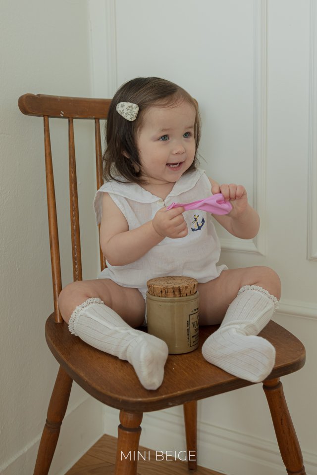 The Beige - Korean Baby Fashion - #babywear - Sailor Sleeveless Suit - 3