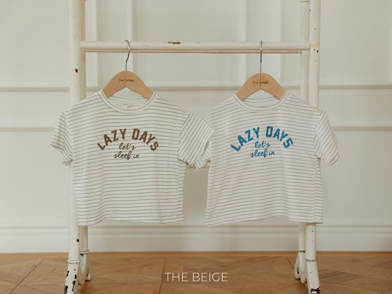 The Beige - Korean Baby Fashion - #onlinebabyboutique - Stripe Short Sleeve Tee