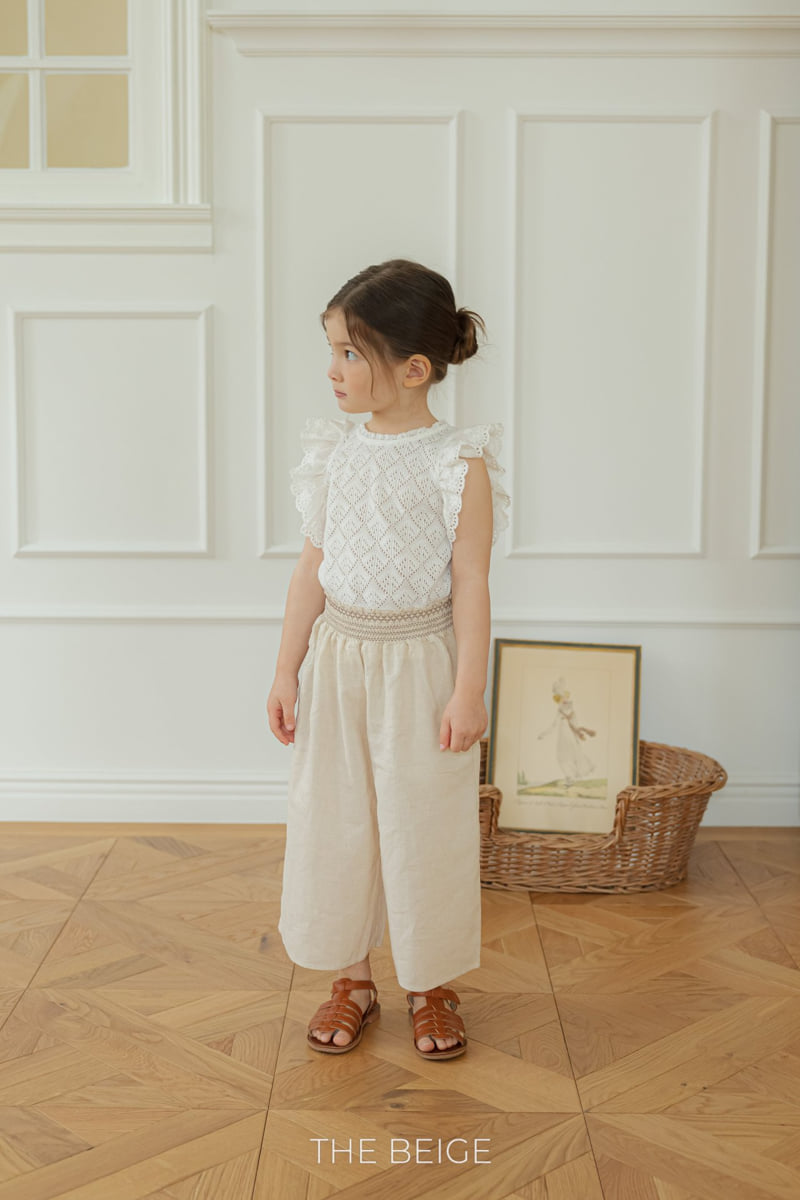 The Beige - Korean Baby Fashion - #onlinebabyboutique - Shirred Skirt Pants - 10