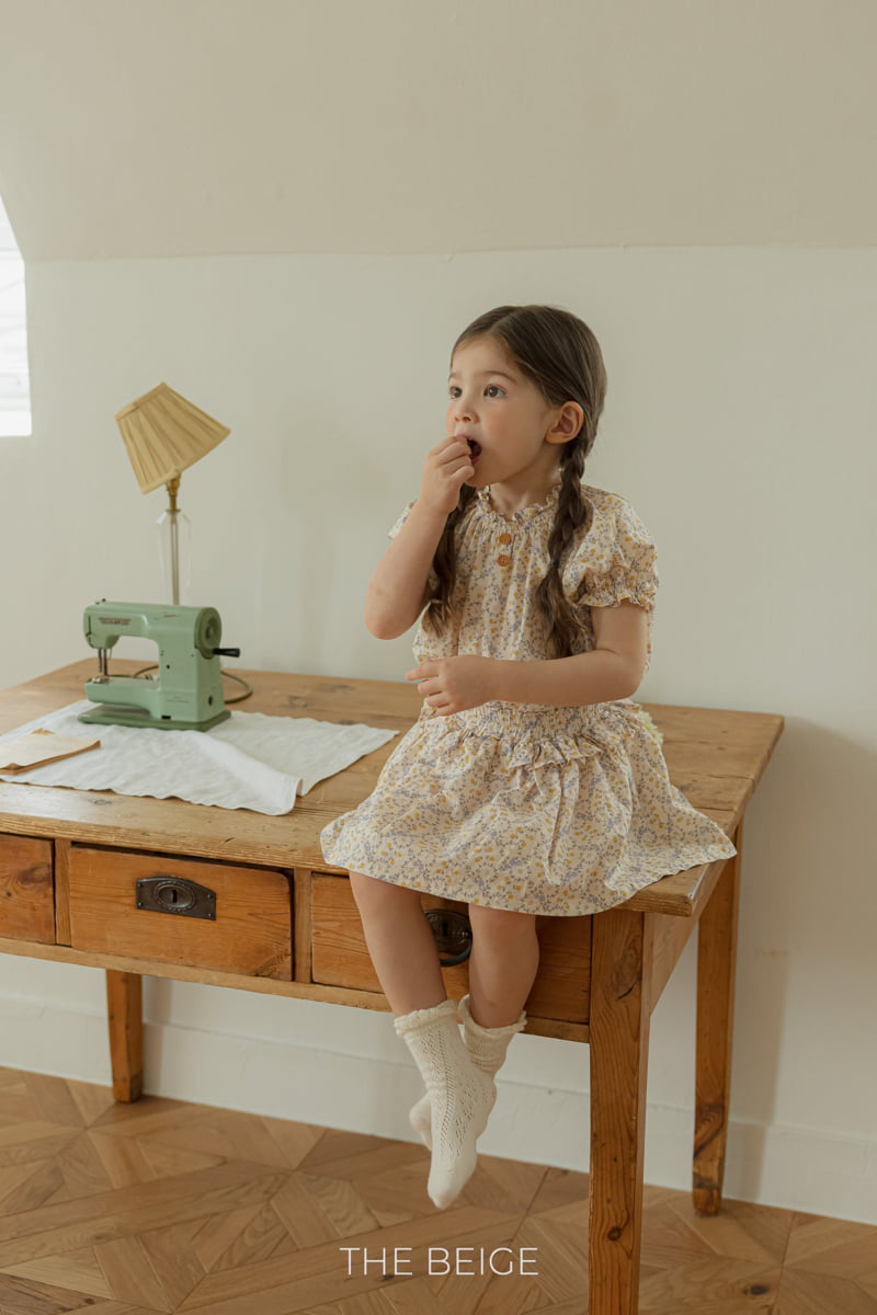 The Beige - Korean Baby Fashion - #babywear - Frill Flower Skirt - 4