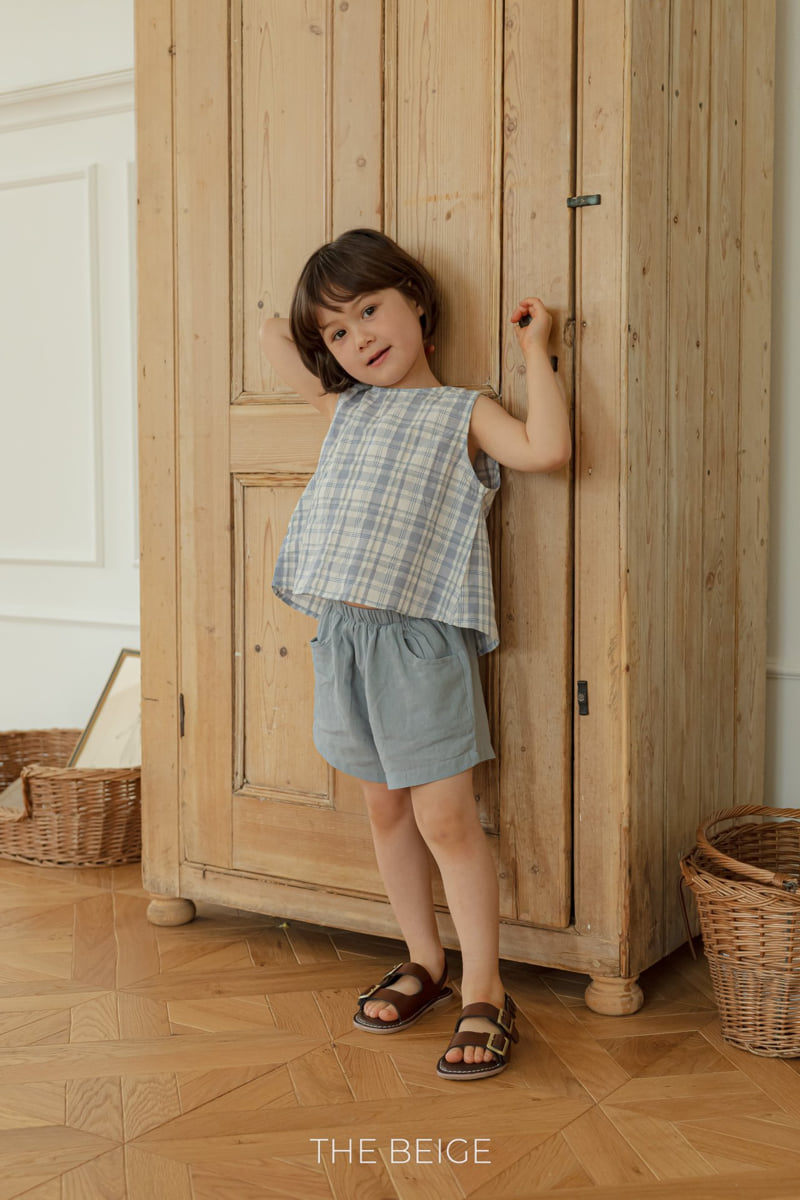 The Beige - Korean Baby Fashion - #onlinebabyboutique - Linen Shorts - 8