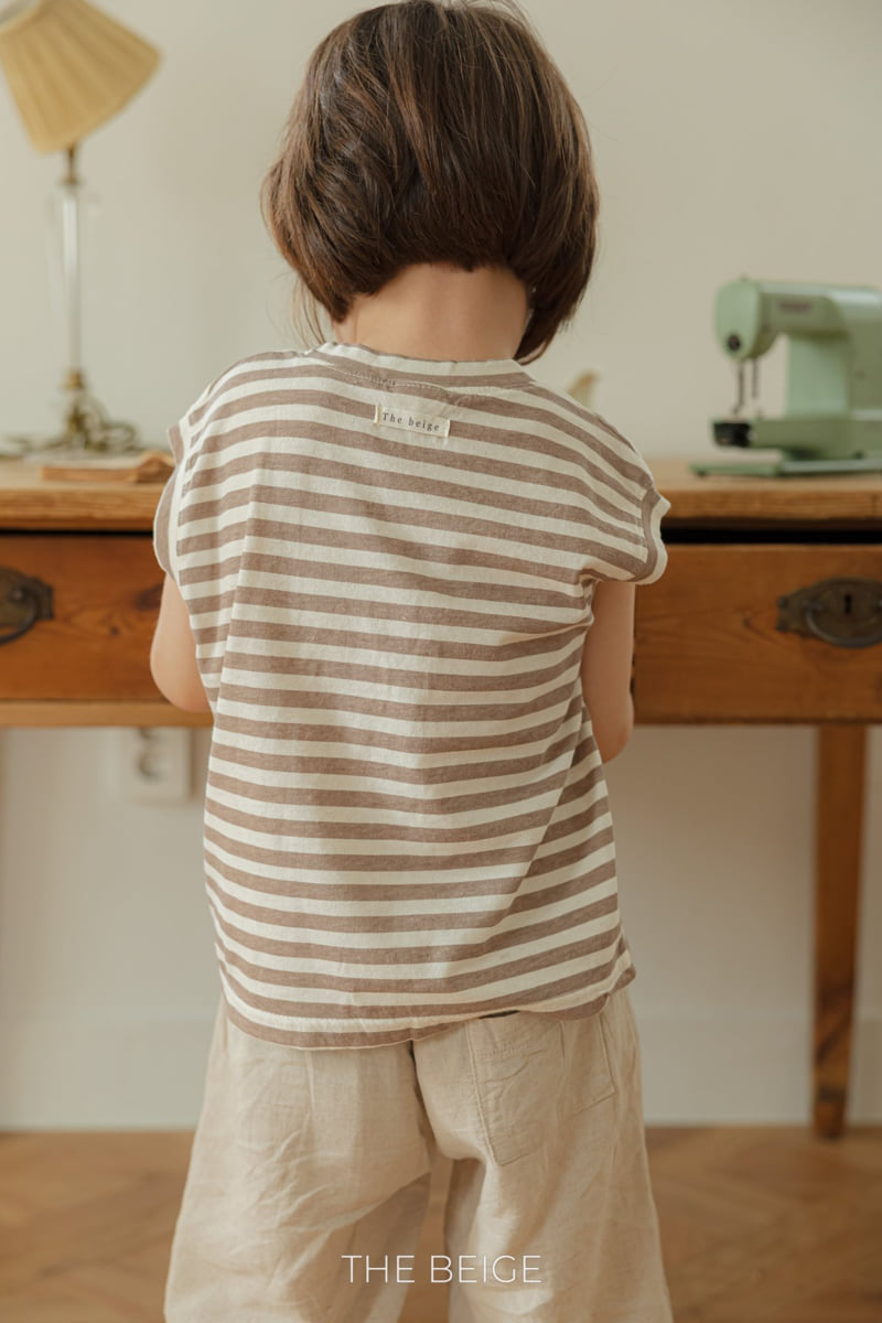 The Beige - Korean Baby Fashion - #onlinebabyboutique - Stripe Sleeveless - 7