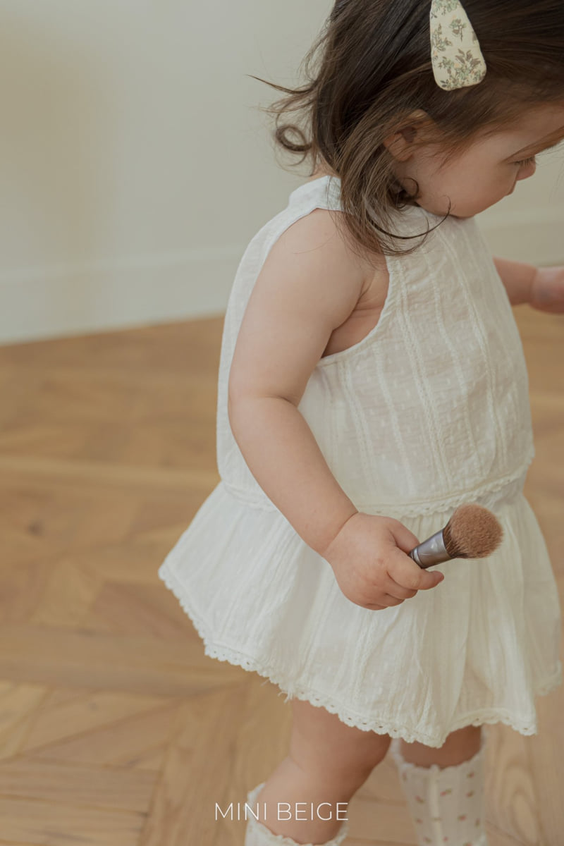 The Beige - Korean Baby Fashion - #onlinebabyboutique - Lace Wrap Blouse - 10