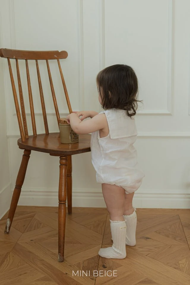 The Beige - Korean Baby Fashion - #babywear - Sailor Sleeveless Suit - 4