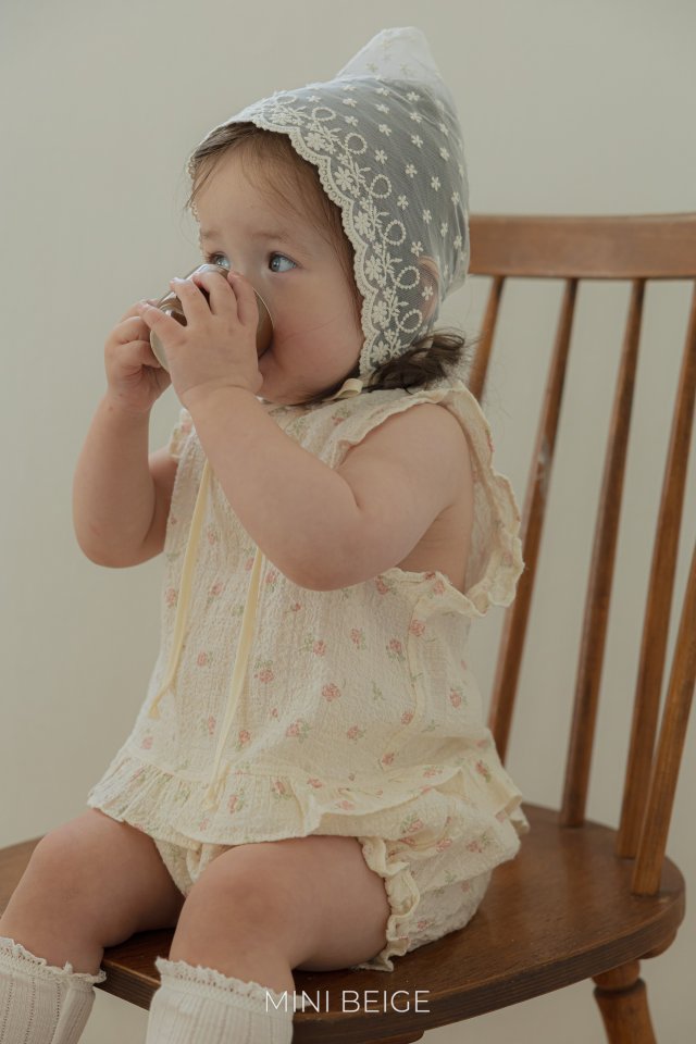 The Beige - Korean Baby Fashion - #onlinebabyboutique - 25 Frill Open Blouse Set - 11