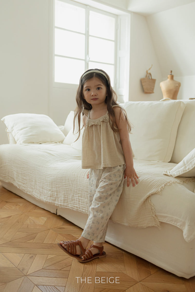 The Beige - Korean Baby Fashion - #onlinebabyshop - Linen Wing Blouse - 3