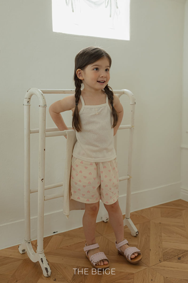 The Beige - Korean Baby Fashion - #onlinebabyshop - Knit String Sleeveless - 6