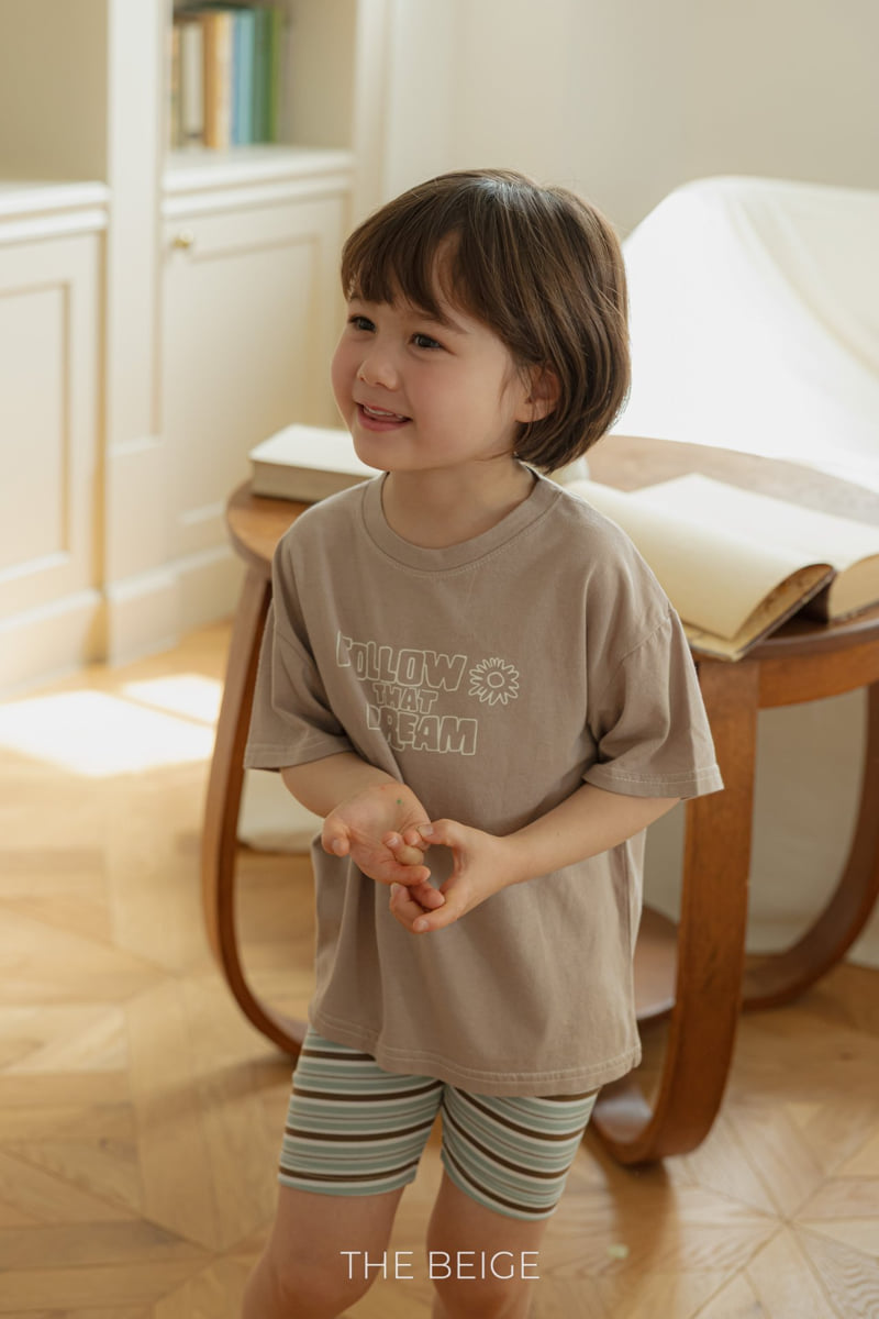 The Beige - Korean Baby Fashion - #onlinebabyshop - Solid Short Sleeved Tee - 12
