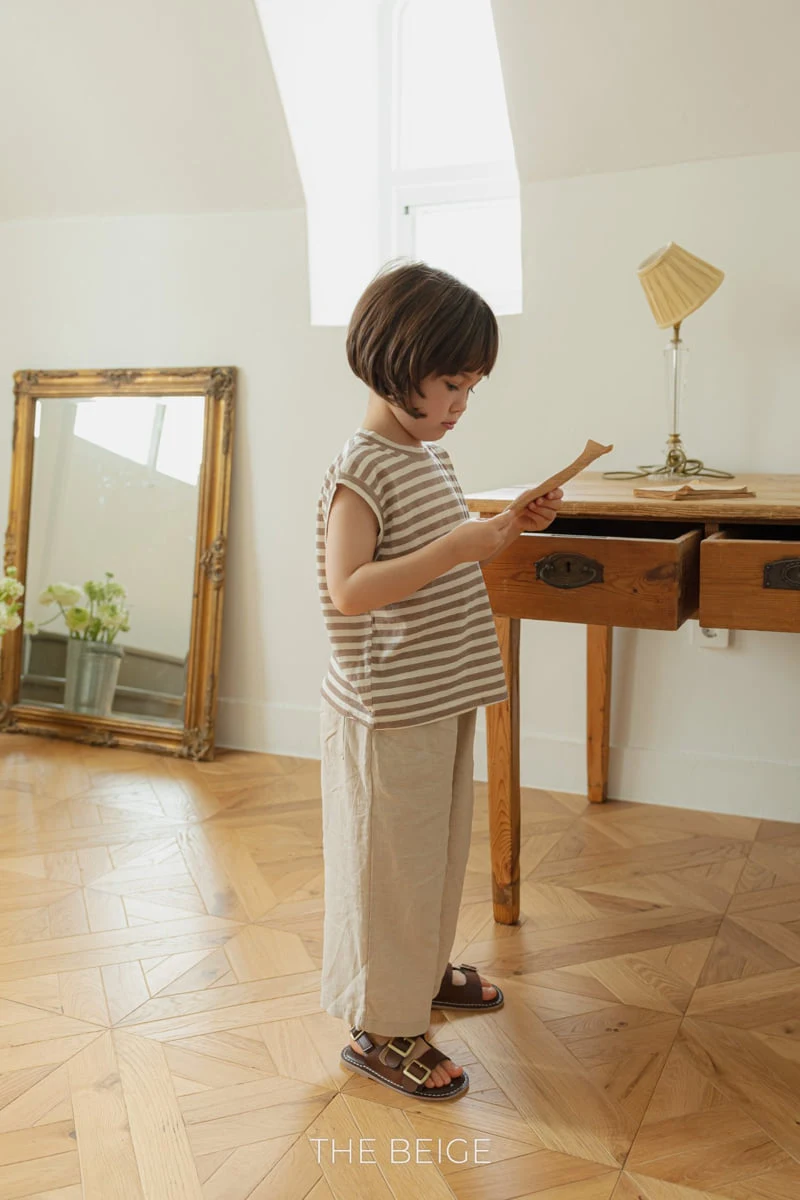 The Beige - Korean Baby Fashion - #onlinebabyshop - Stripe Sleeveless - 8